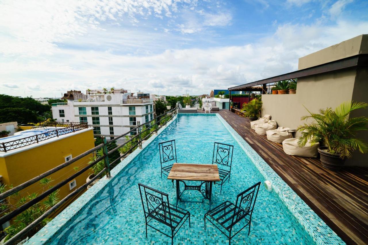 Be Playa Hotel Boutique & Rooftop Bar Плая-дель-Кармен Экстерьер фото